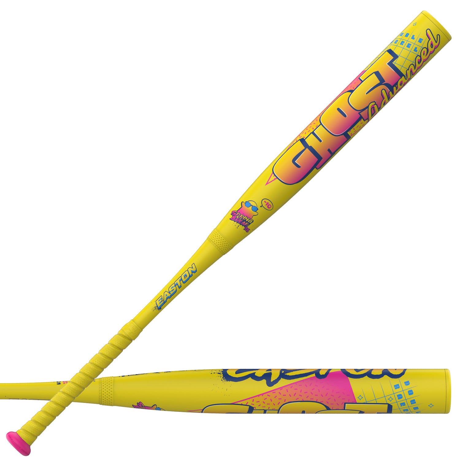 easton-ghost-advanced-spring-break-10-fastpitch-softball-bat-efp6ghsy10-yellow-double-barrel-bat