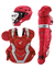 Easton-Elite-X-ELXKITY-Youth-Catchers-Box-Set-Helmet-Chest-Protector-Leg-Guards-Red-Front-View