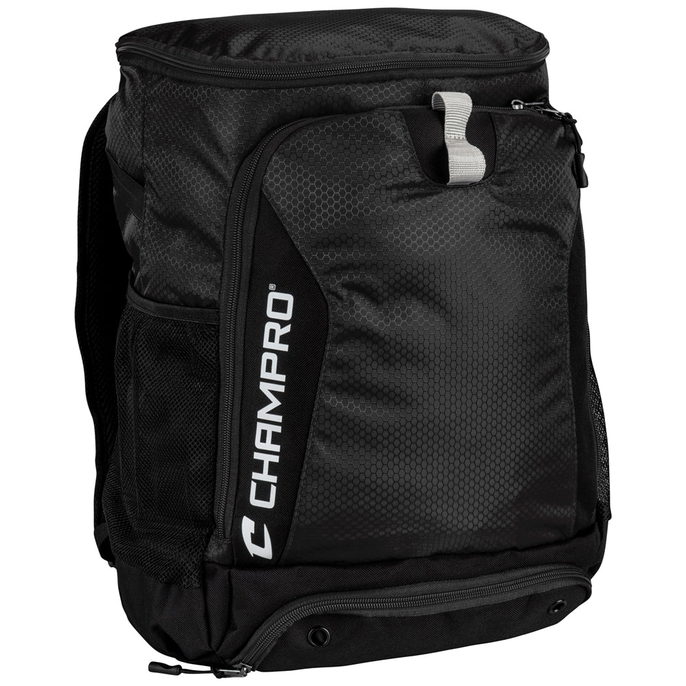 Champro-Fortress-2-Backpack-E81-Black-Front-View