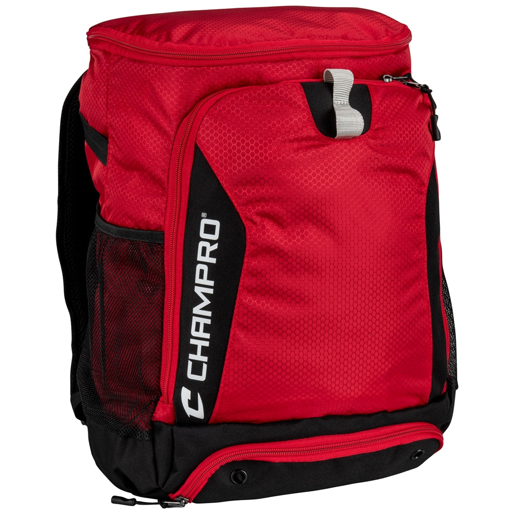 Champro-Fortress-2-Backpack-E81-Scarlet-Front-View