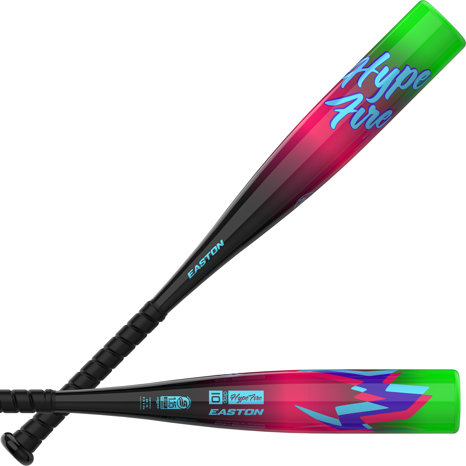 easton-ejb7hyp10-black-pink-blue-green-usssa-junior-big-barrel-baseball-bat