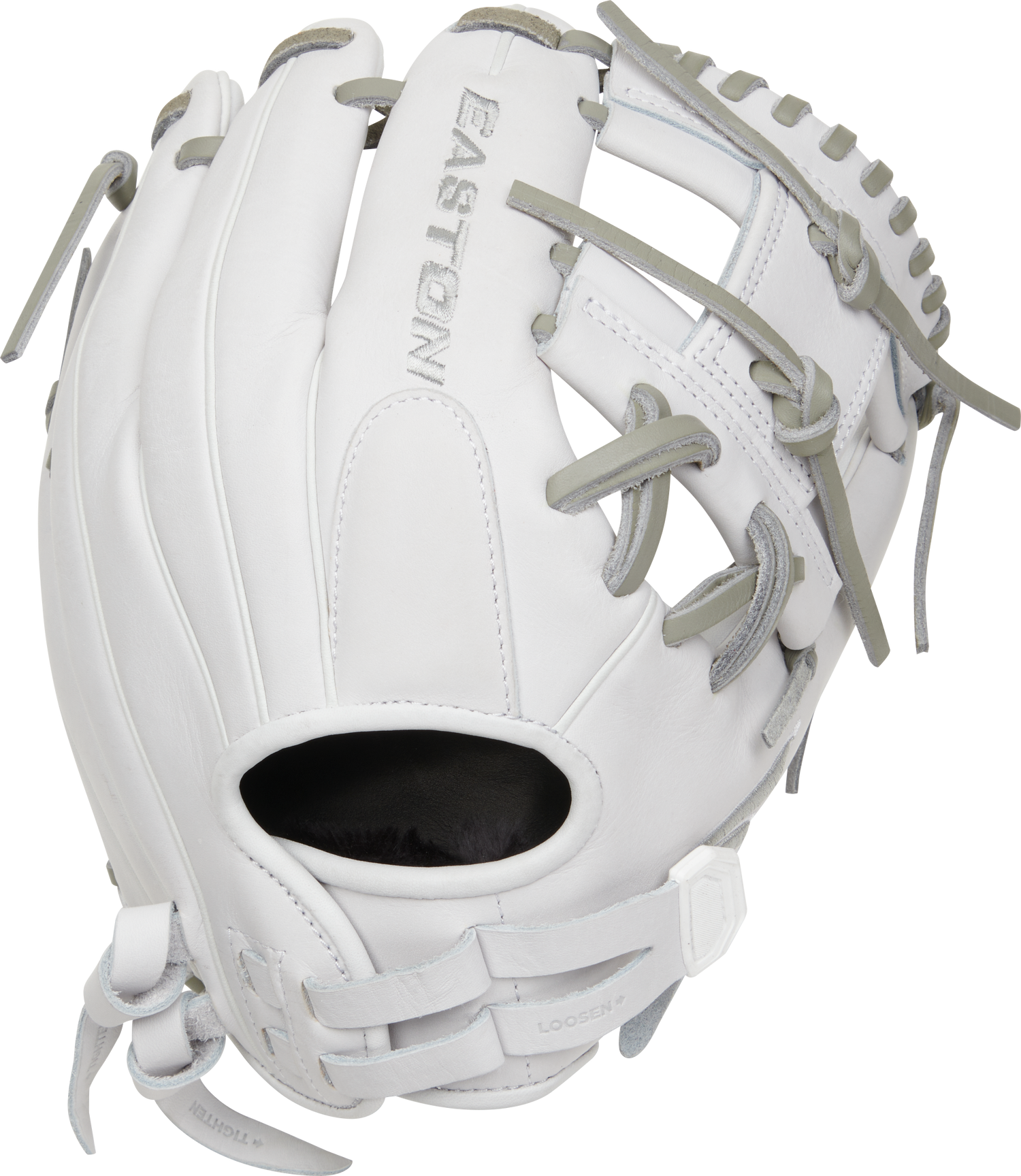 Easton-Pro-Collection-EPCFP1150-2W-11-5-Inch-White-Gray-I-Web-Fastpitch-Softball-Infield-Glove-Front-Back-View