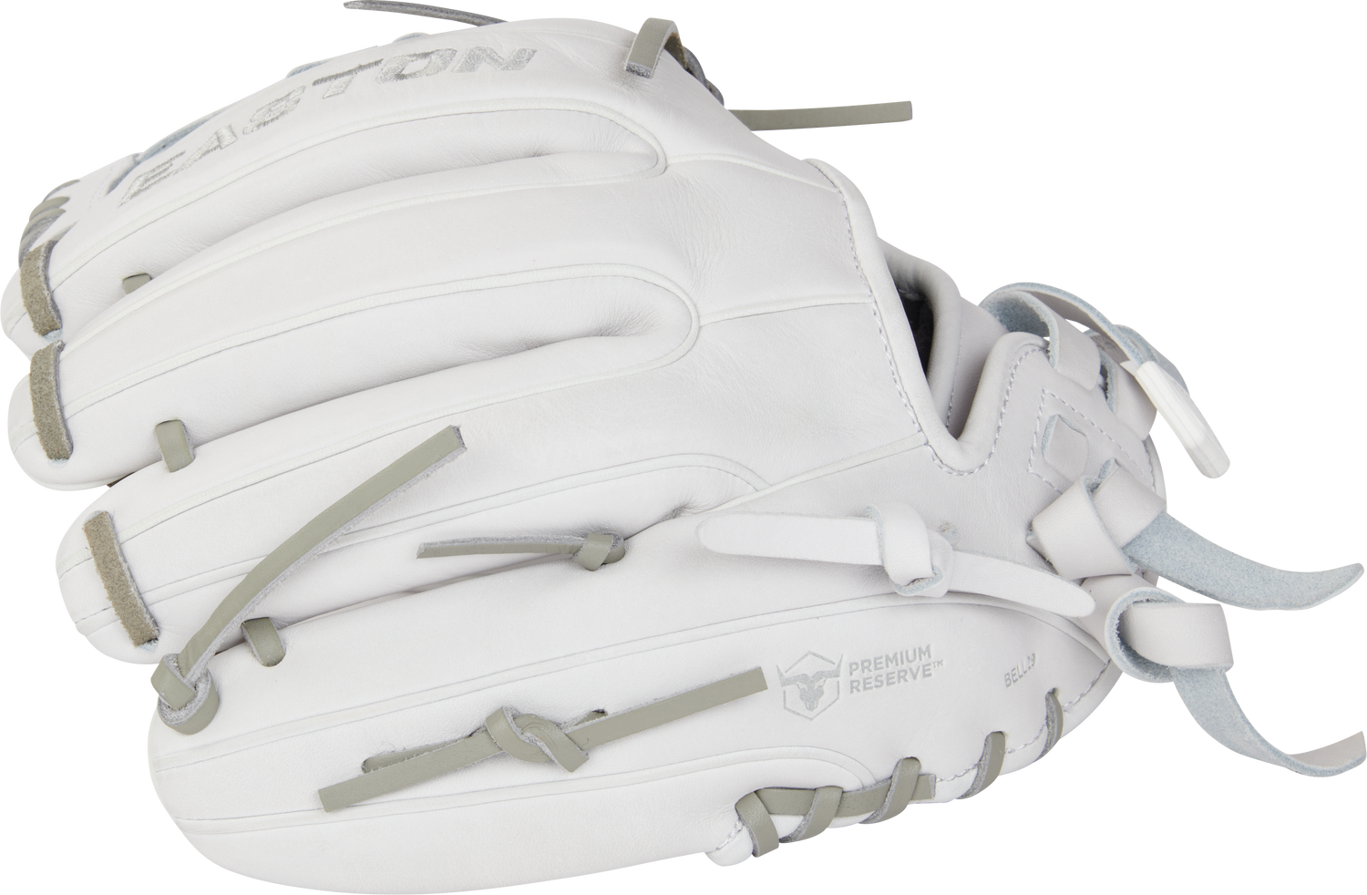 Easton-Pro-Collection-EPCFP1175-19W-11-75-Inch-White-Gray-Braided-Single-Post-Fastpitch-Softball-Infield-Glove-Front-Back-View