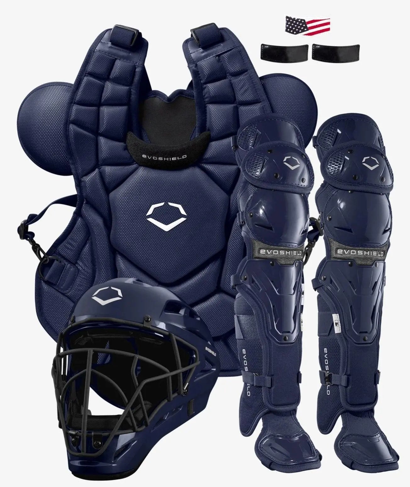evos gear EvoShield G2S Baseball Catcher's Gear Kit Navy / Intermediate