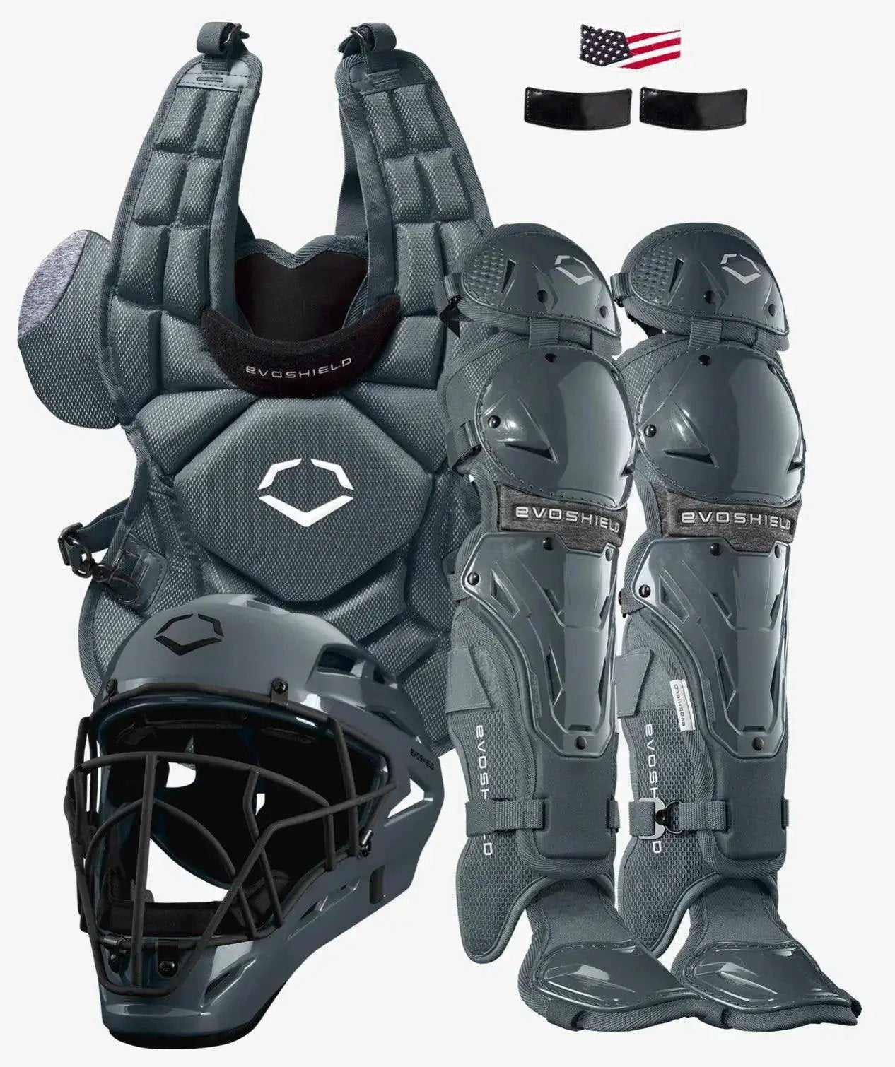 EvoShield INTERMEDIATE G2S Fastpitch Softball Catcher Set CHARCOAL