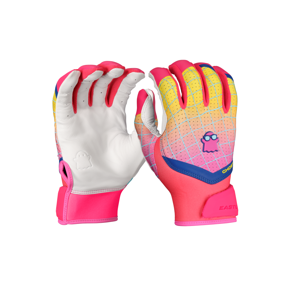 easton-ghost-ethos-spring-break-softball-batting-gloves-gh26fpbg-red-colorway-fastpitch-batting-gloves-palm-and-back-view