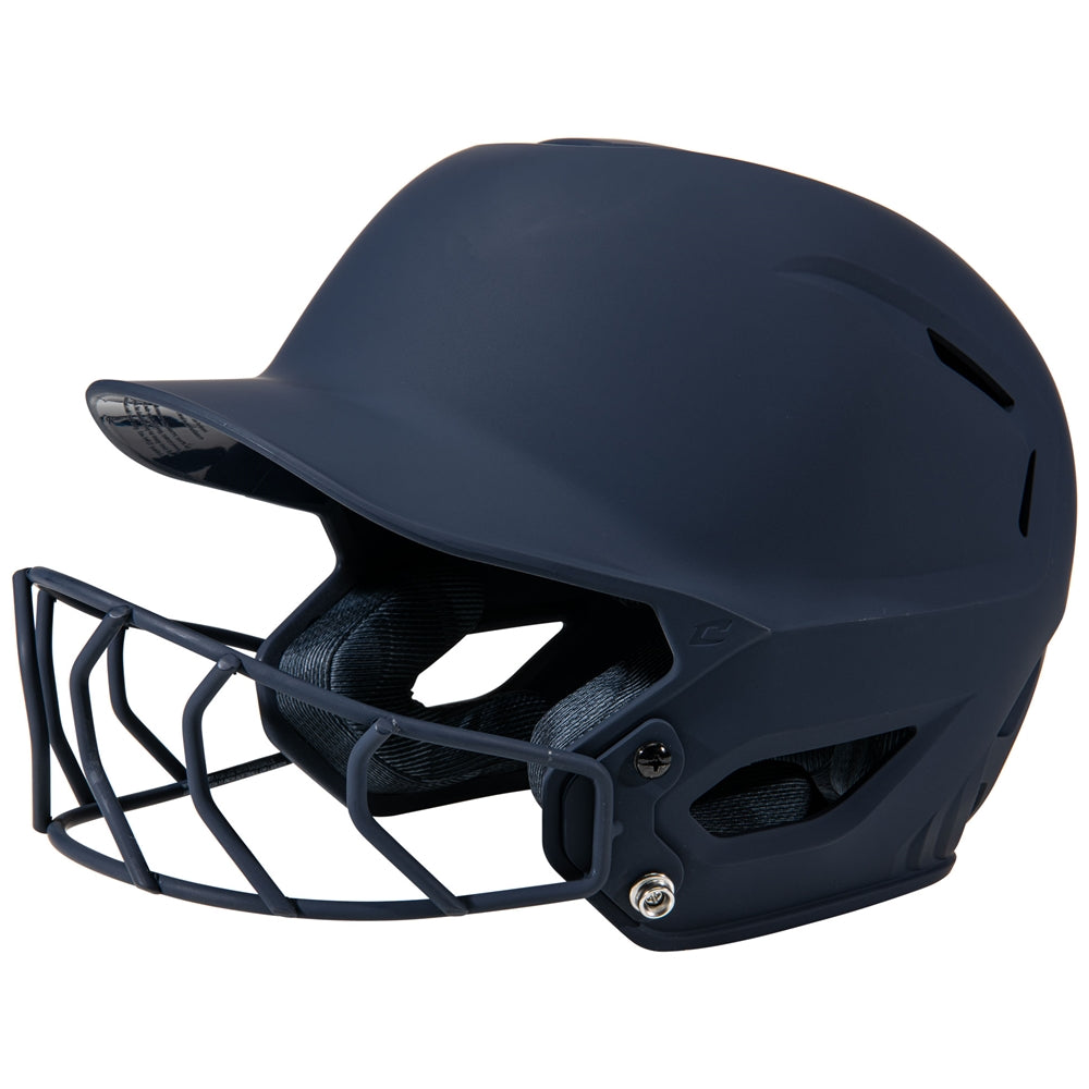 Champro-HXE-Matte-Medium-Softball-Helmet-Facemask-HXEFPM-Navy-Front-View