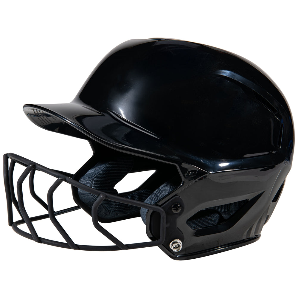 Champro-HXE-Starter-Medium-Softball-Helmet-Facemask-HXEFPS-Black-Front-View