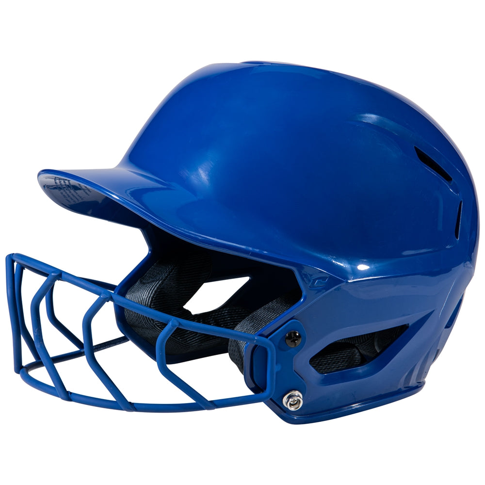 Champro HXE Starter Softball Helmet with Facemask, Royal / M