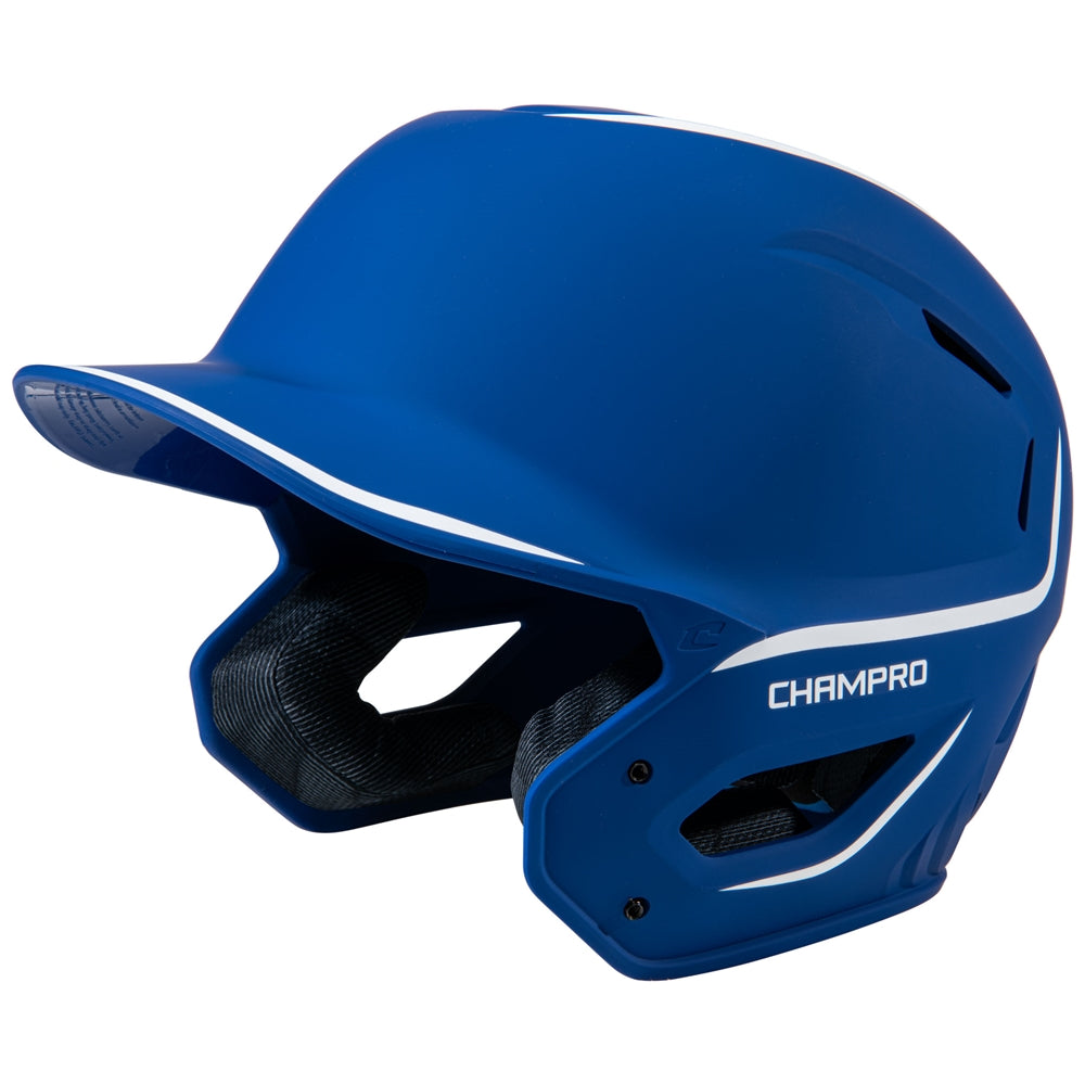 Champro-HXE-Two-Tone-Matte-Large-Baseball-Helmet-HXEM2-Royal-Front-View