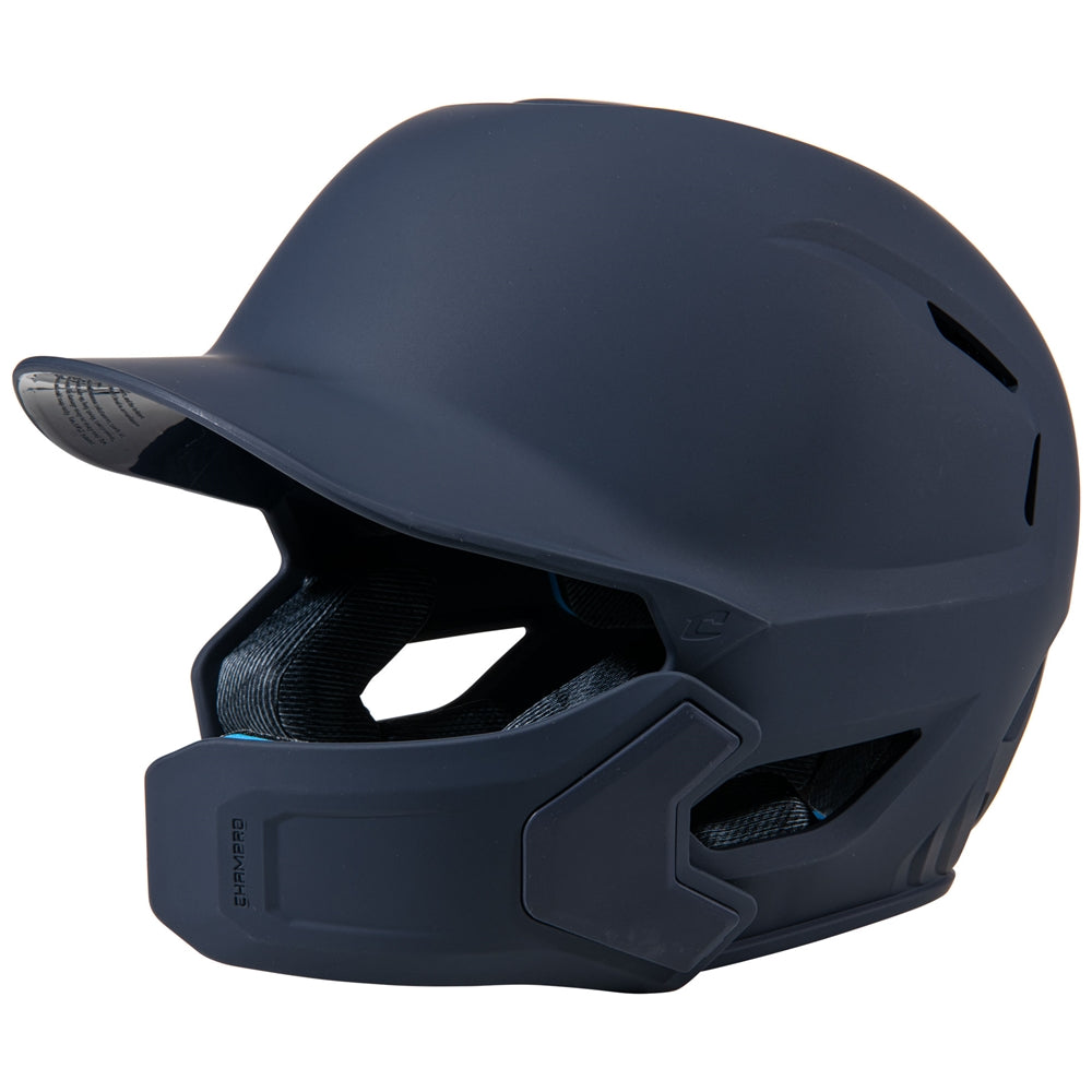 Champro-HXE-Matte-Large-Baseball-Helmet-Jaw-Guard-HXEMJG-Navy-Front-View