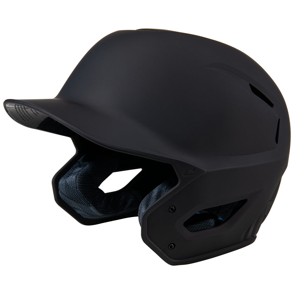 Champro-HXE-Matte-Small-Baseball-Helmet-HXEM-Black-Front-View