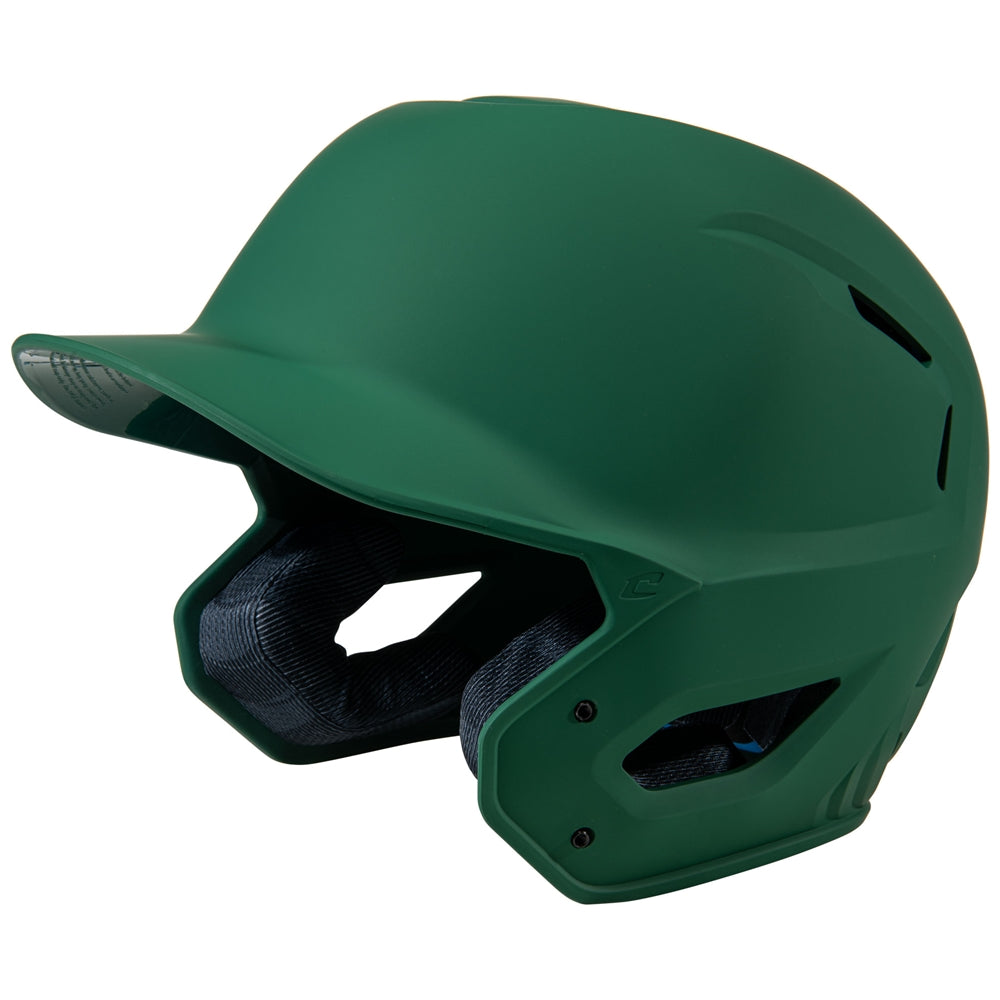 Champro-HXE-Matte-Large-Baseball-Helmet-HXEM-Forest-Green-Front-View
