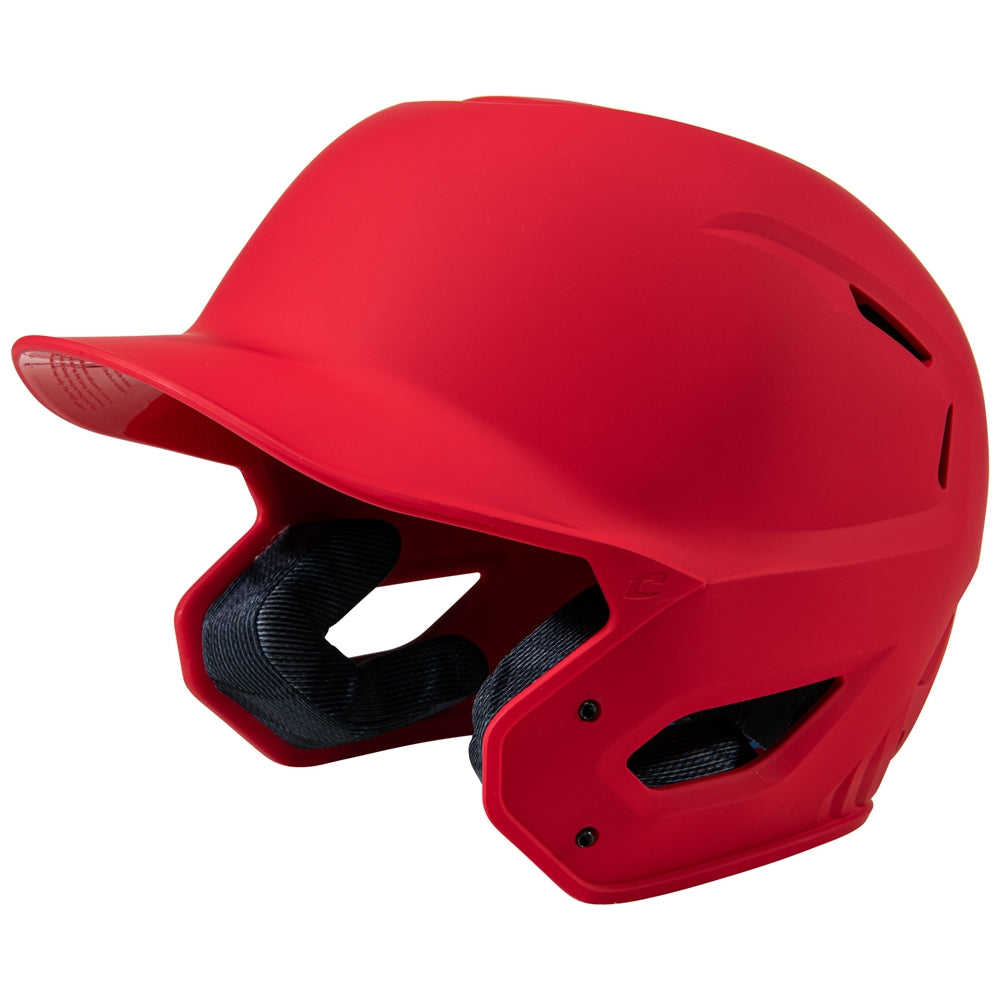 Champro-HXE-Matte-Small-Baseball-Helmet-HXEM-Scarlet-Front-View