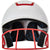 Champro-HX-Rise-Pro-Fastpitch-Junior-Batting-Helmet-Facemask-HXFPG2-White-Scarlet-Front-View