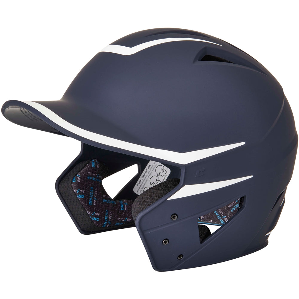 Champro-HX-Legend-Matte-Senior-Baseball-Helmet-HXM2-Navy-White-Front-View