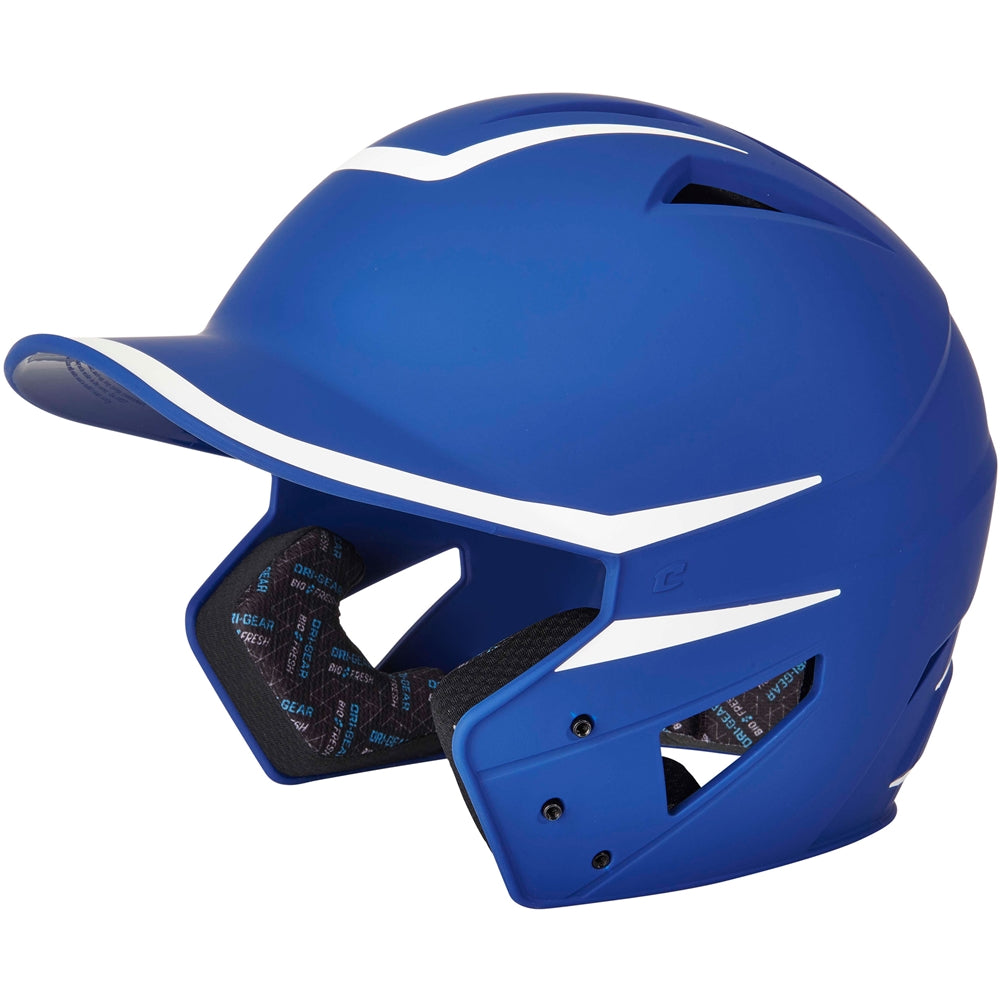 Champro-HX-Legend-Matte-Senior-Baseball-Helmet-HXM2-Royal-White-Front-View