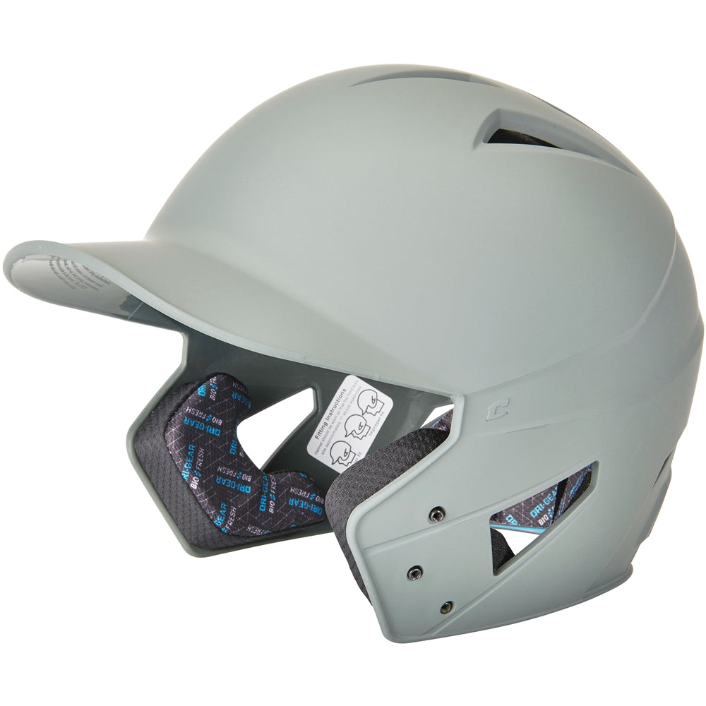 Champro-HX-Gamer-Baseball-Senior-Batting-Helmet-HXM-Light-Grey-Front-View