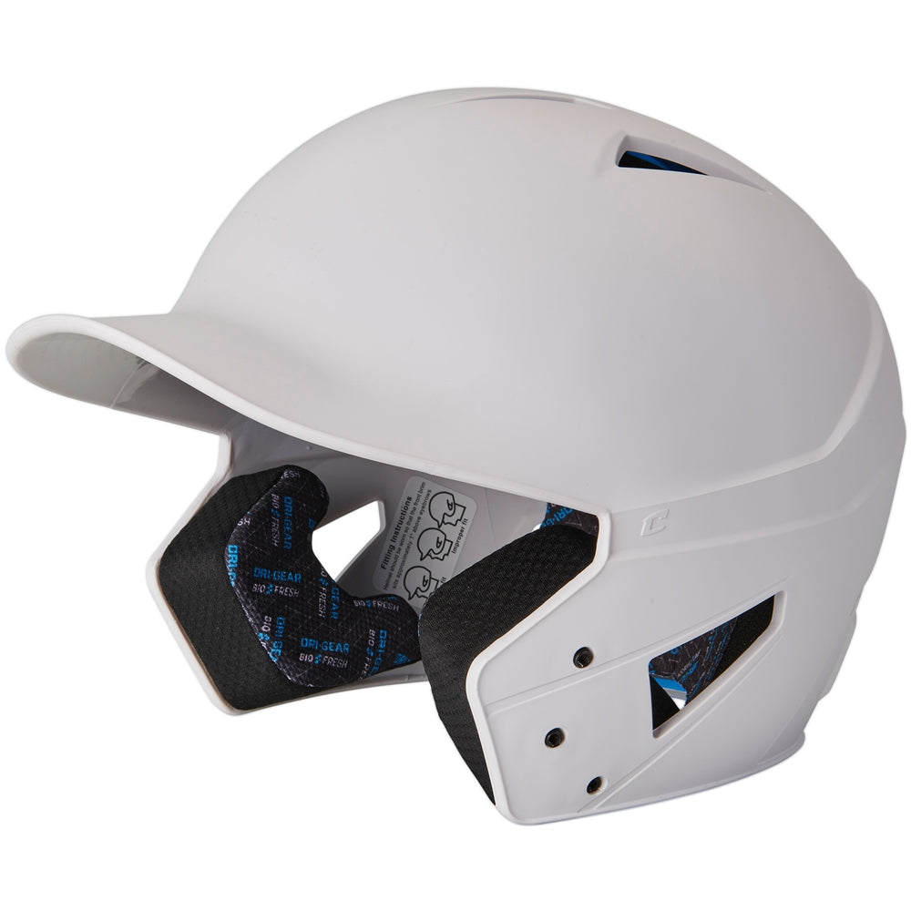Champro-HX-Gamer-Baseball-Senior-Batting-Helmet-HXM-White-Front-View