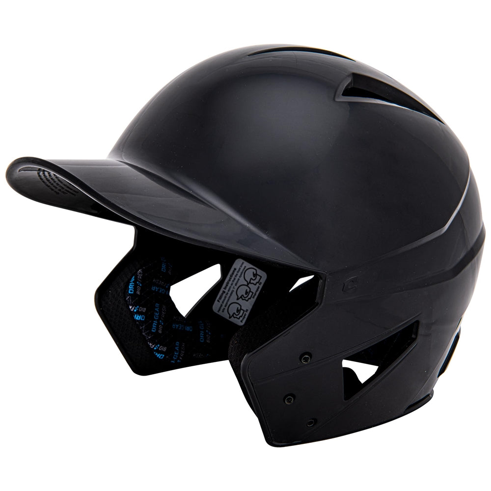 Champro-HX-Rookie-Junior-Baseball-Helmet-HXU-Black-Front-View