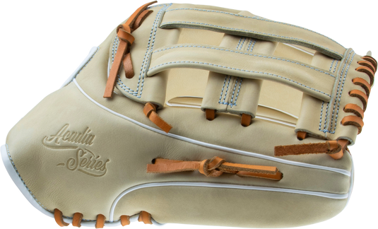 2025 Marucci Acadia 12 1/2" Fastpitch Softball Glove MFG3AC97R3FP with full-grain leather and M Type fit system for superior comfort and control.