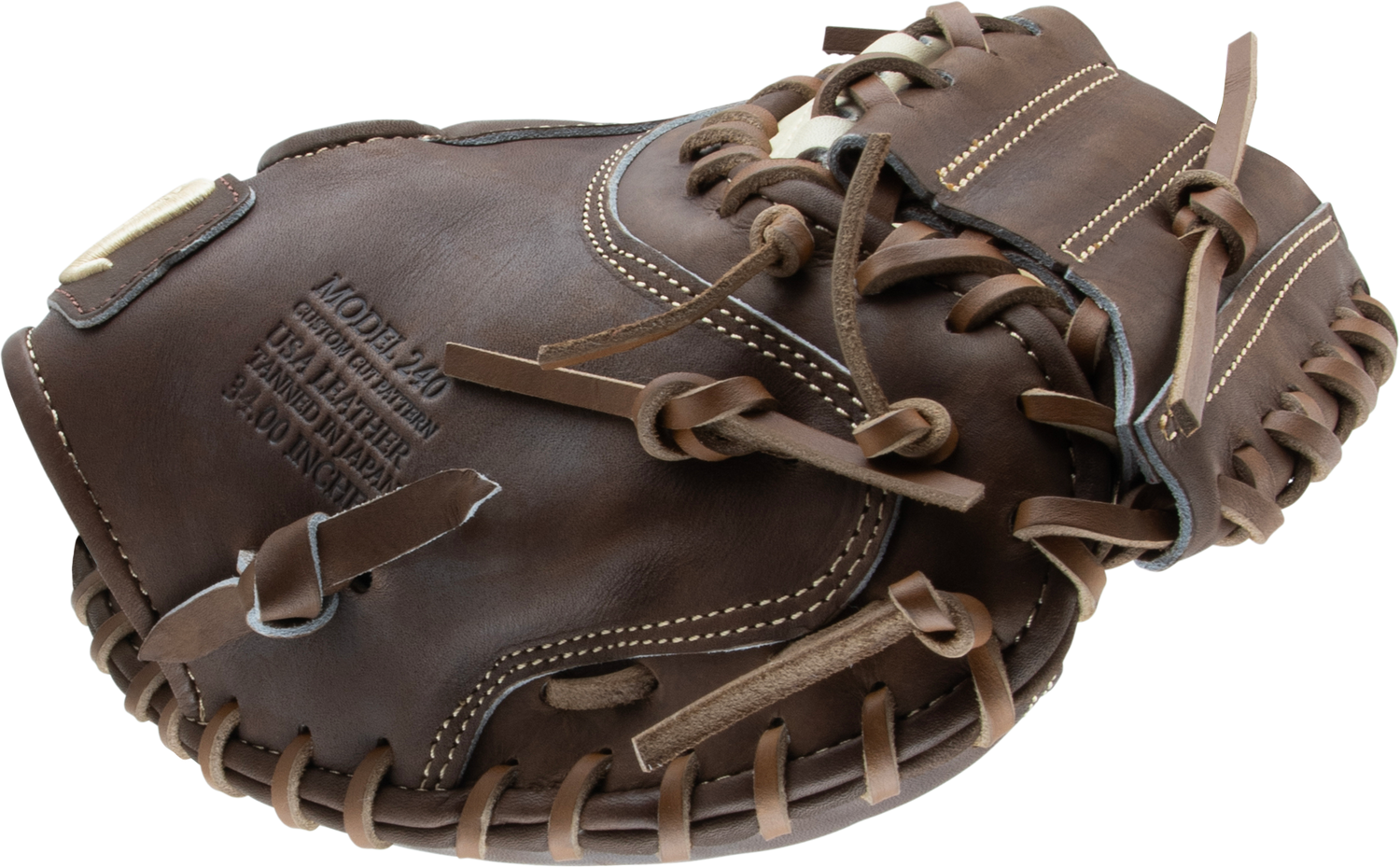 2025 Marucci Cypress 34" Baseball Catcher's Mitt MFG3CY240C1 with premium Japanese-tanned leather and M Type fit system for elite catchers.