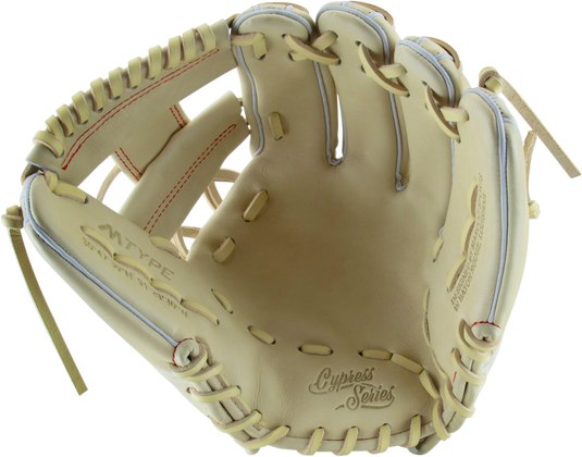 2025 Marucci Cypress 11 1/2" Infielder's Baseball Glove MFG3CY43A2 with premium Japanese-tanned leather and M Type fit system for superior comfort and durability.