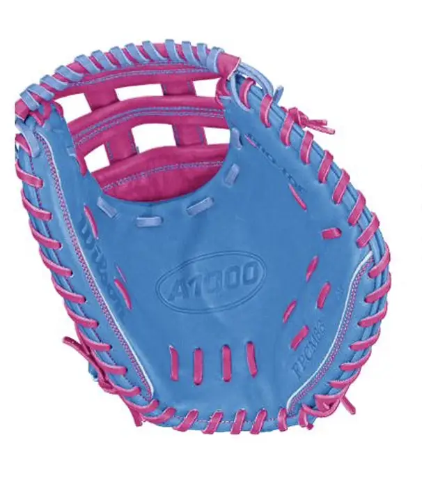 wilson-a1000-momentom-wbg25301rt33-blue-pink-gradient-33-inch-fpcm33-fastpitch-softball-catchers-mitt-palm