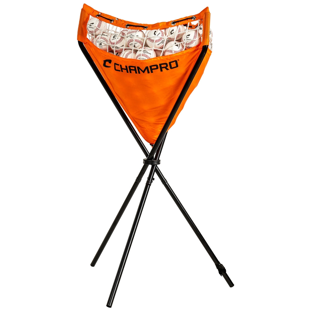 Champro-Ball-Caddy-NB33-3-Foot-2-Foot-Baseball-Softball-Tri-Pod-Stand-Front-View