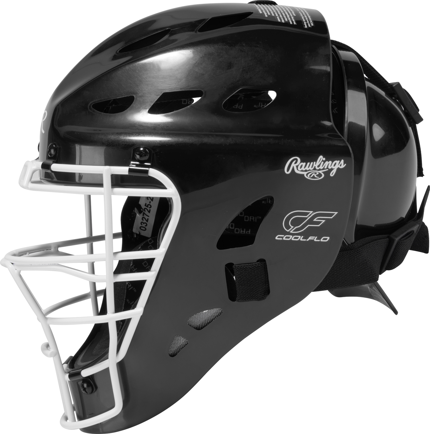 Rawlings-Players-3-Series-PLYCS3Y-Youth-Catchers-Set-Helmet-Chest-Protector-Leg-Guards-Black-White-Front-View