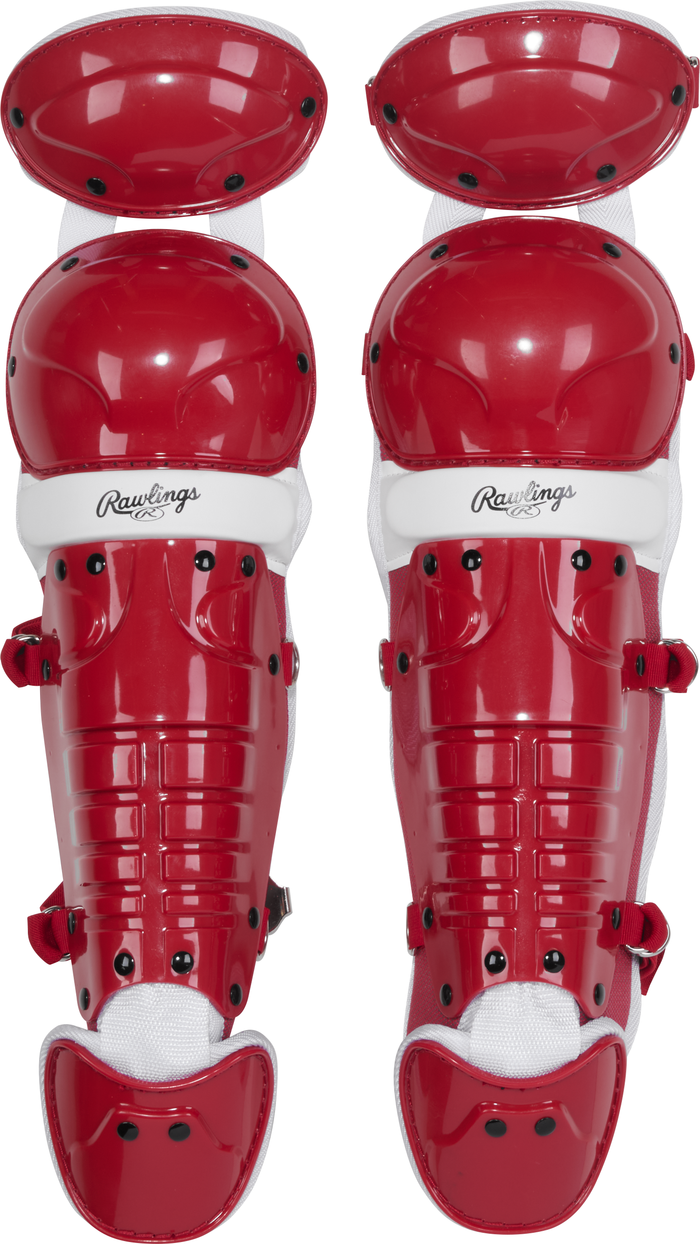 Rawlings-Players-3-Series-PLYCS3T-T-Ball-Catchers-Set-Helmet-Chest-Protector-Leg-Guards-Scarlet-White-Front-View