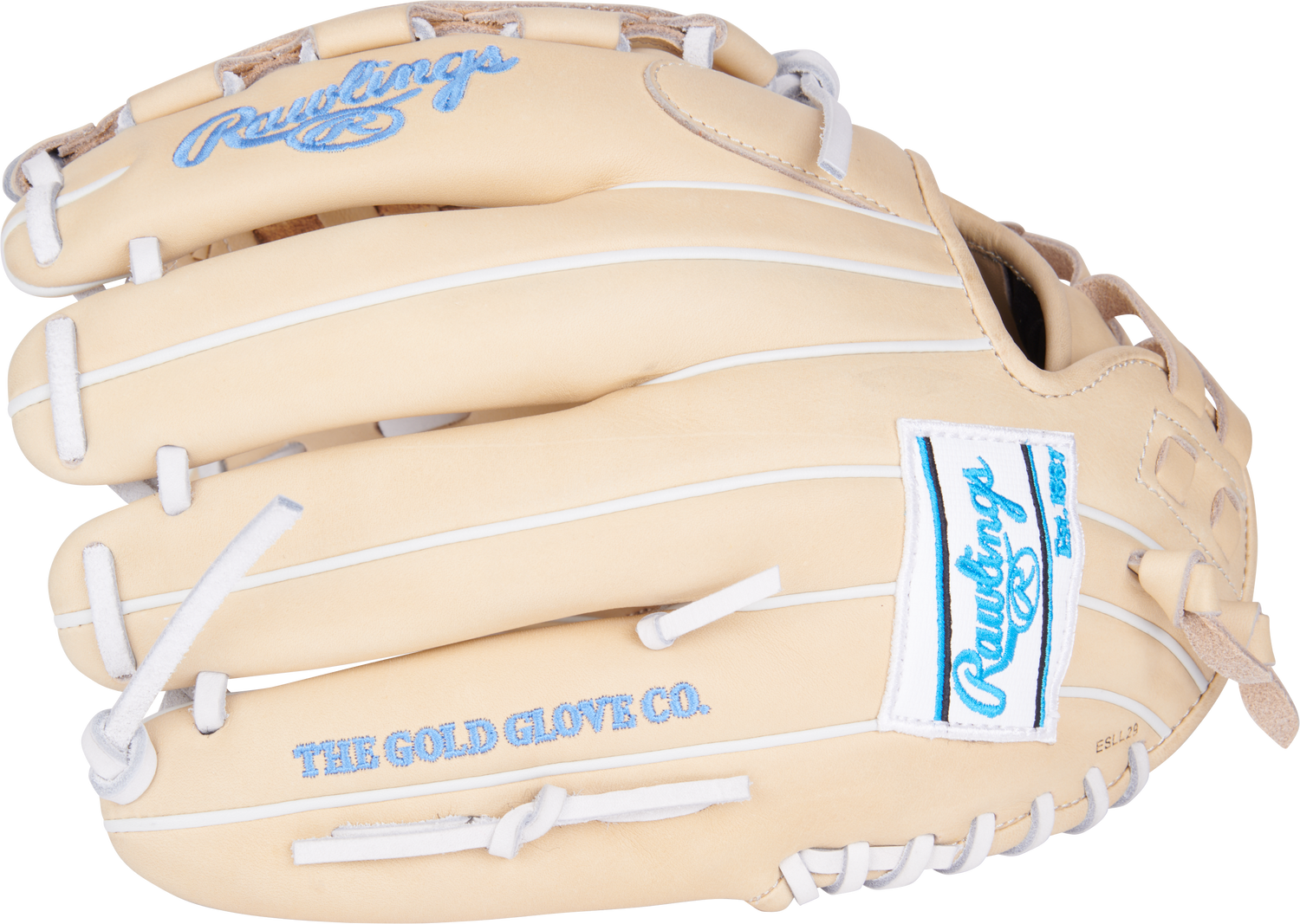Rawlings-Heart-of-the-Hide-PRO125SB-3C-12-5-Inch-Camel-White-Basket-Web-Fastpitch-Softball-Glove-Front-Back-View