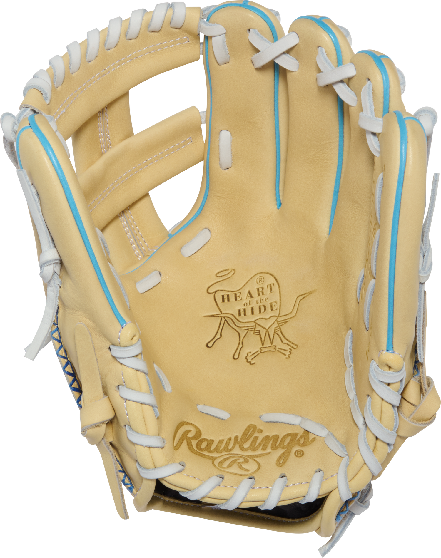 rawlings-pror204w-1ccb-columbia-blue-tan-heart-of-the-hide-baseball-glove-palm