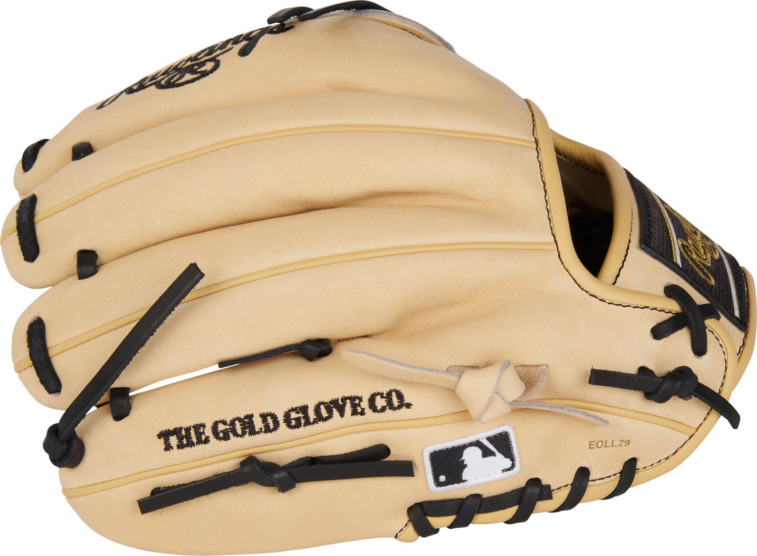 Rawlings-Heart-of-the-Hide-PROR205-30C-11-75-Inch-Camel-Black-Pitcher-Infield-Baseball-Glove-Front-Back-View