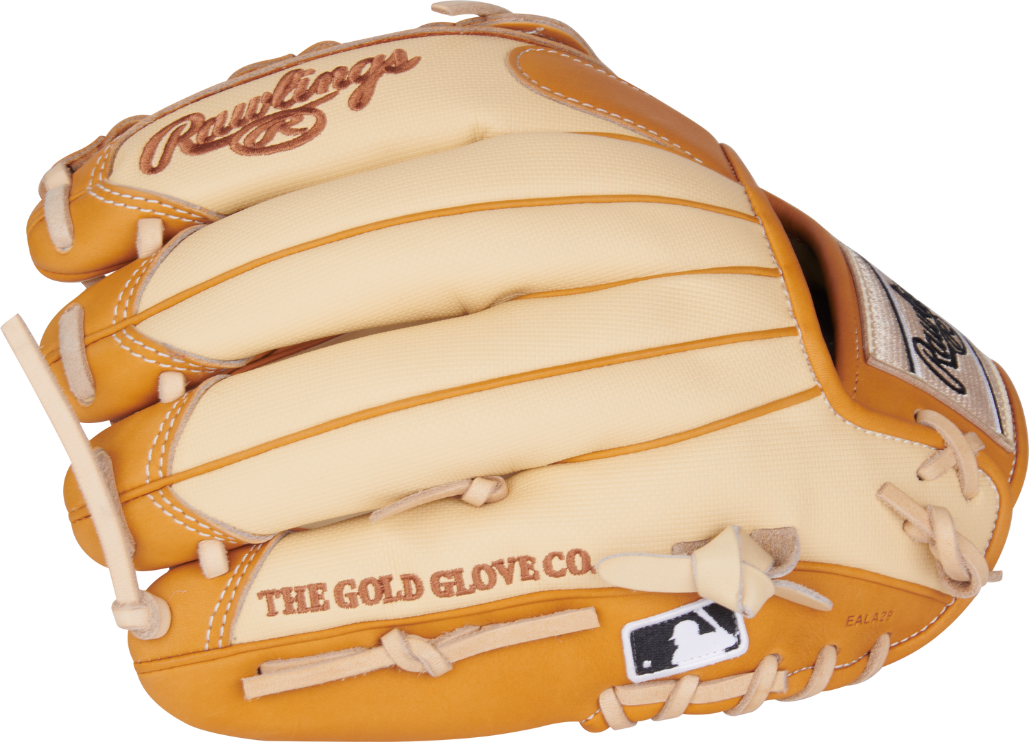 Rawlings-Heart-of-the-Hide-PROR205-6CTSS-11-75-Inch-Camel-Tan-Infield-Baseball-Glove-Front-Back-View