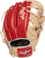 Rawlings-Heart-of-the-Hide-PROR934-2CS-11-5-Inch-Camel-Scarlet-Silver-Infield-Baseball-Glove-Front-Back-View