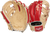 Rawlings-Heart-of-the-Hide-PROR934-2CS-11-5-Inch-Camel-Scarlet-Silver-Infield-Baseball-Glove-Front-Back-View