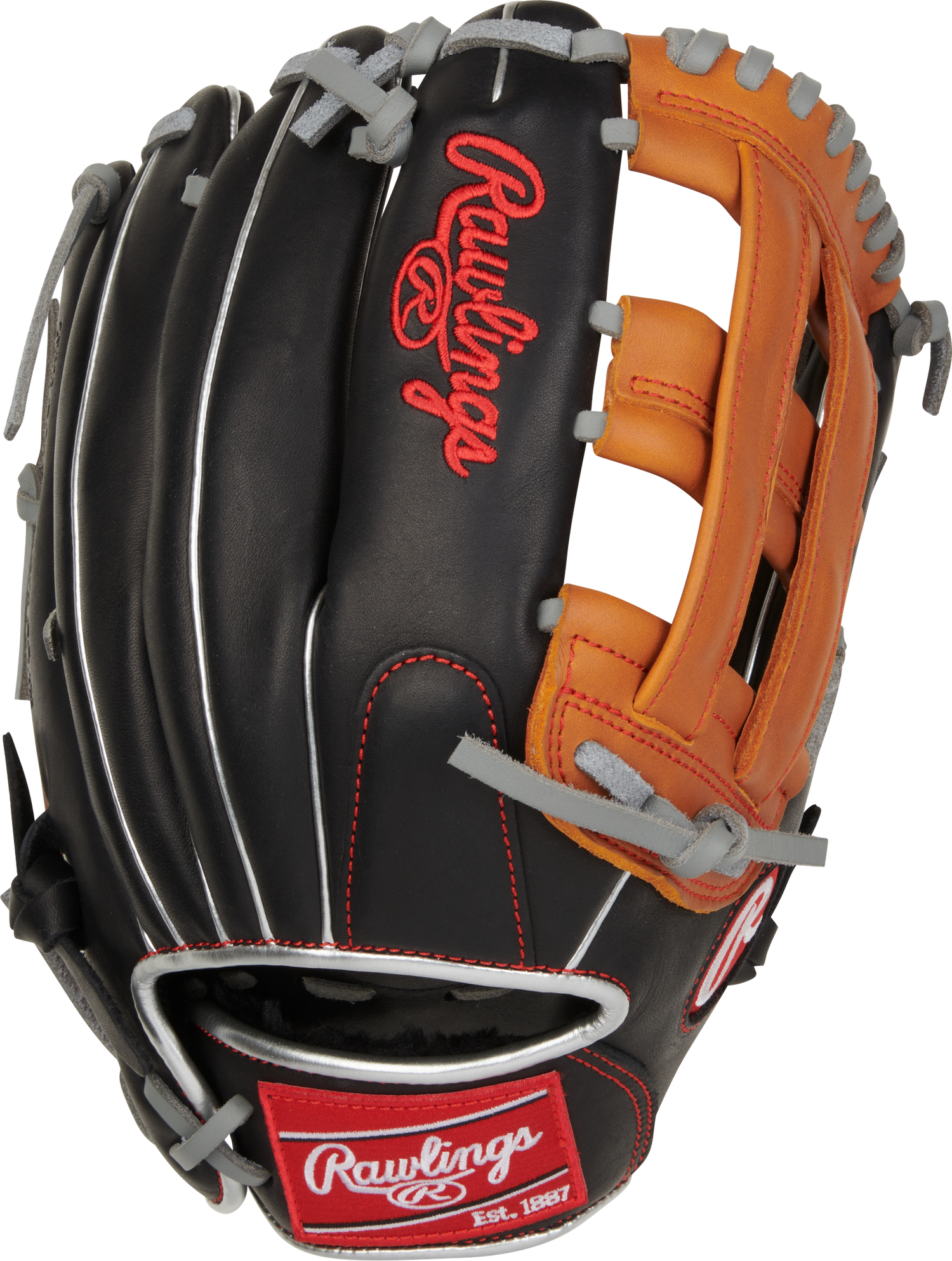 Rawlings-R9-Series-R9120U-6BT-12-Inch-Black-Tan-Gray-ContoUR-Youth-Baseball-Glove-Front-Back-View