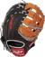 Rawlings-R9-Series-R9FMU-17BT-12-Inch-Black-Tan-Gray-ContoUR-Youth-First-Base-Mitt-Front-Back-View