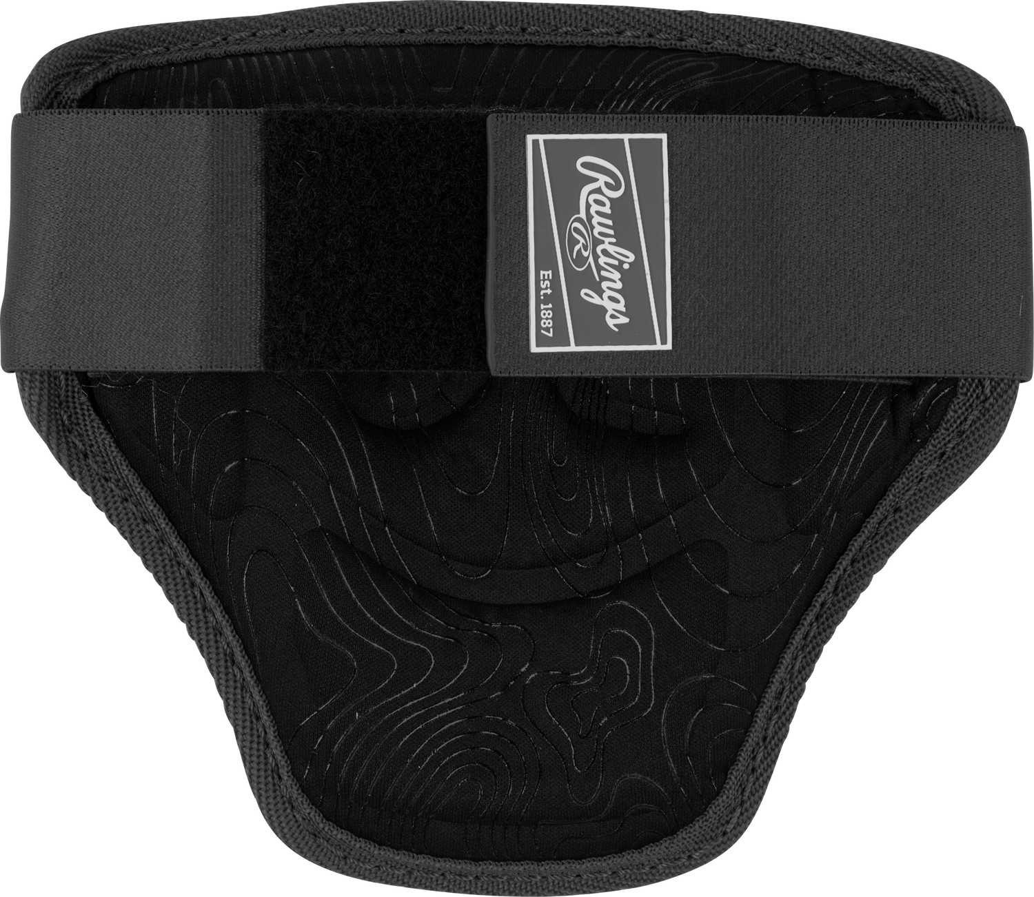 Rawlings-Small-Elbow-Guard-RELBGUARD-Black-Front-View