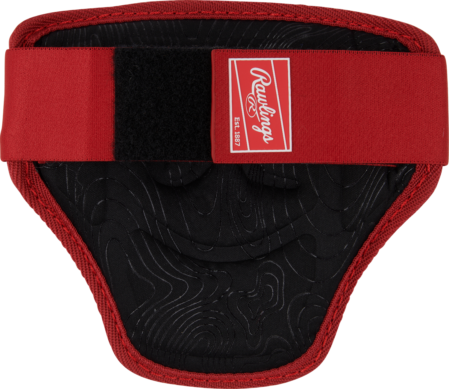 Rawlings-Small-Elbow-Guard-RELBGUARD-Scarlet-Front-View