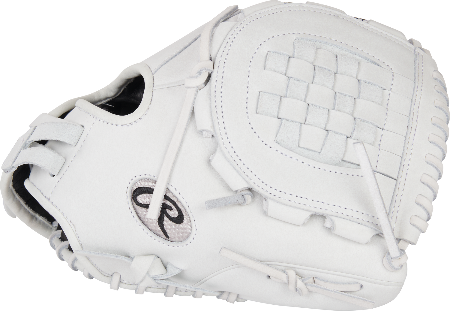 Rawlings-Liberty-Advanced-RLA115-3W-11-5-Inch-All-White-Basket-Web-Fastpitch-Softball-Infield-Glove-Front-Back-View