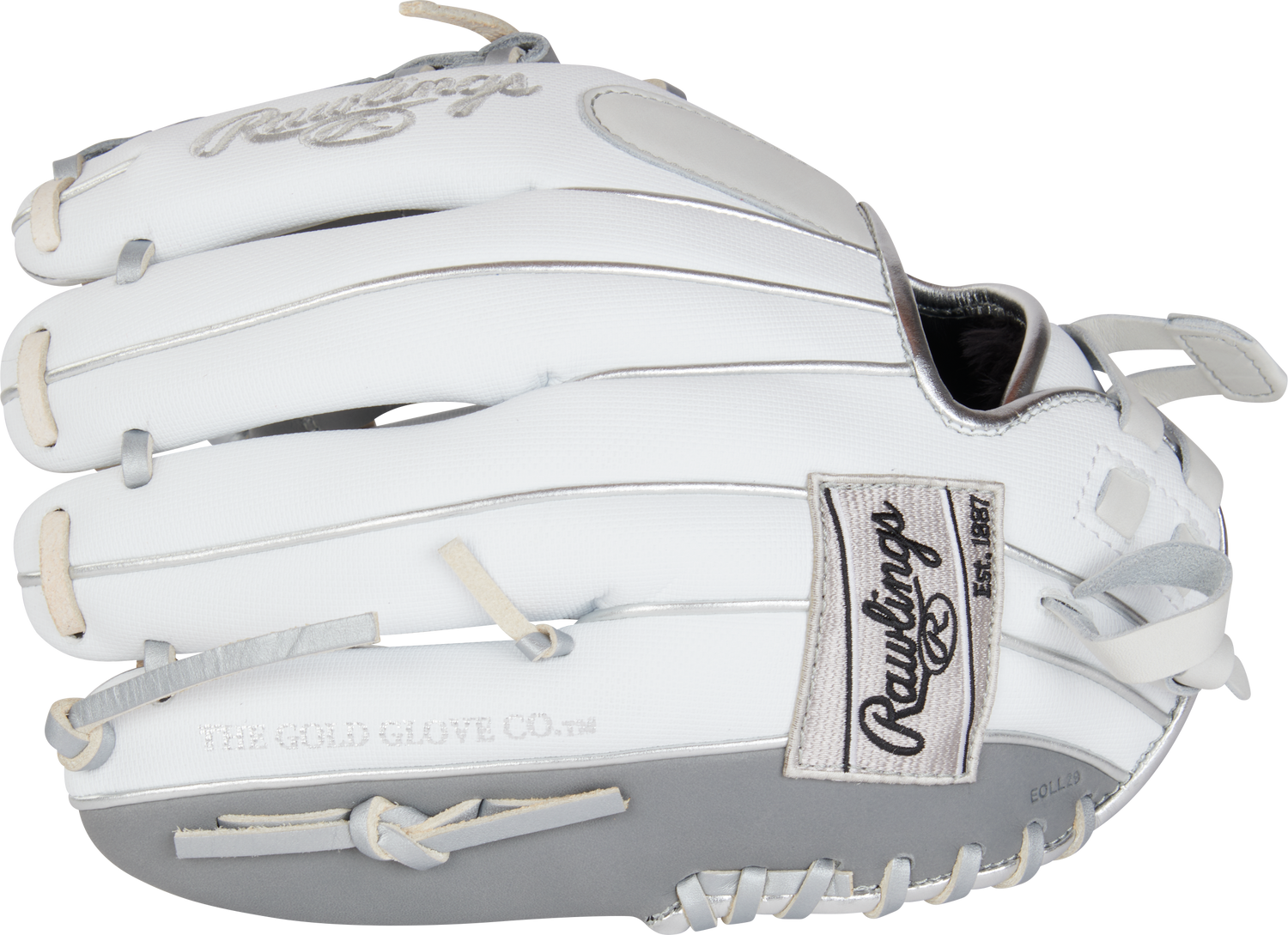 Rawlings-Liberty-Advanced-RRLA120-31WSS-12-Inch-White-Silver-Gray-Speed-Shell-Fastpitch-Softball-Infield-Glove-Front-Back-View