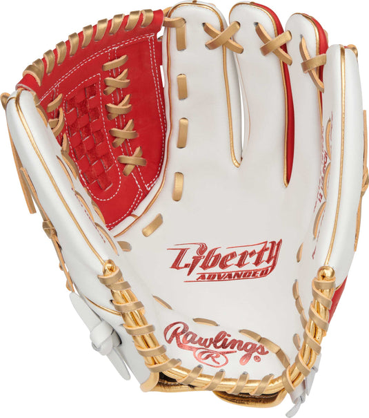 2025-Rawlings-Liberty-Advanced-12.5-inch-Colorsync-4.0-Fastpitch-Softball-Glove-RLA125SB-18WSG, full-grain-leather-softball-glove, X-laced-basket-web