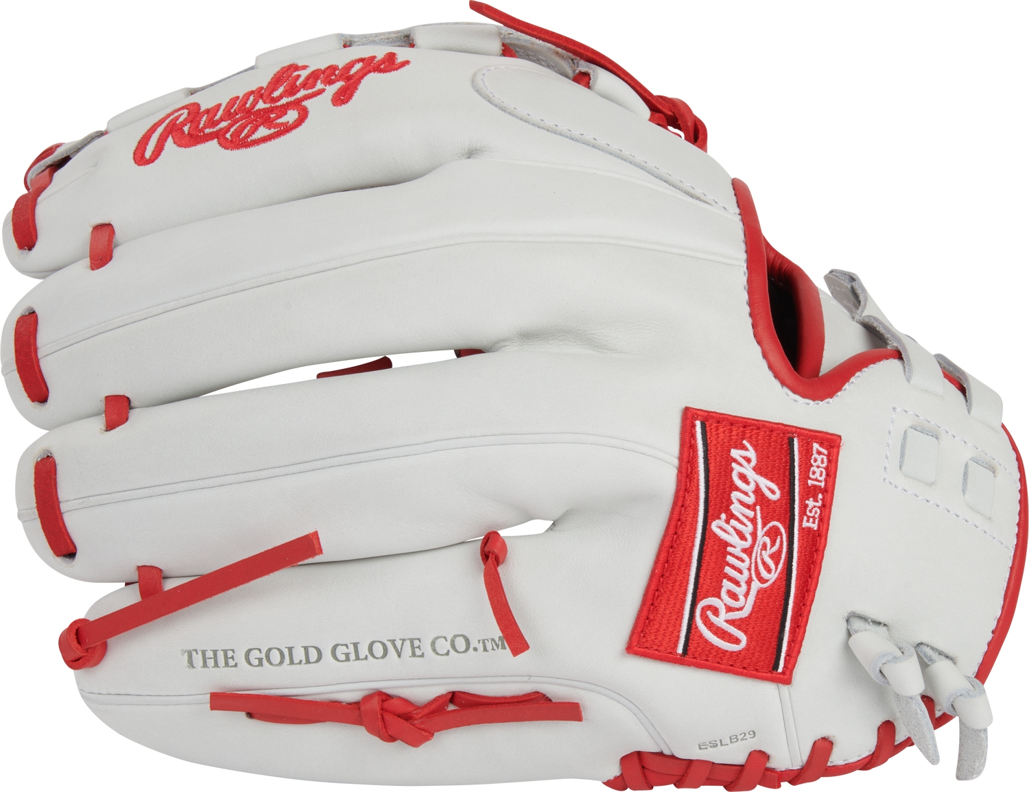 Rawlings-Liberty-Advanced-RLA125-3S-12-5-Inch-White-Scarlet-Red-Basket-Web-Fastpitch-Softball-Glove-Front-Back-View