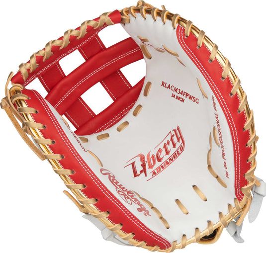 2025-Rawlings-Liberty-Advanced-34-inch-Colorsync-4.0-Fastpitch-Softball-Catcher's-Mitt-RLACM34FPWSG, full-grain-leather-catcher's-mitt, modified-H-web