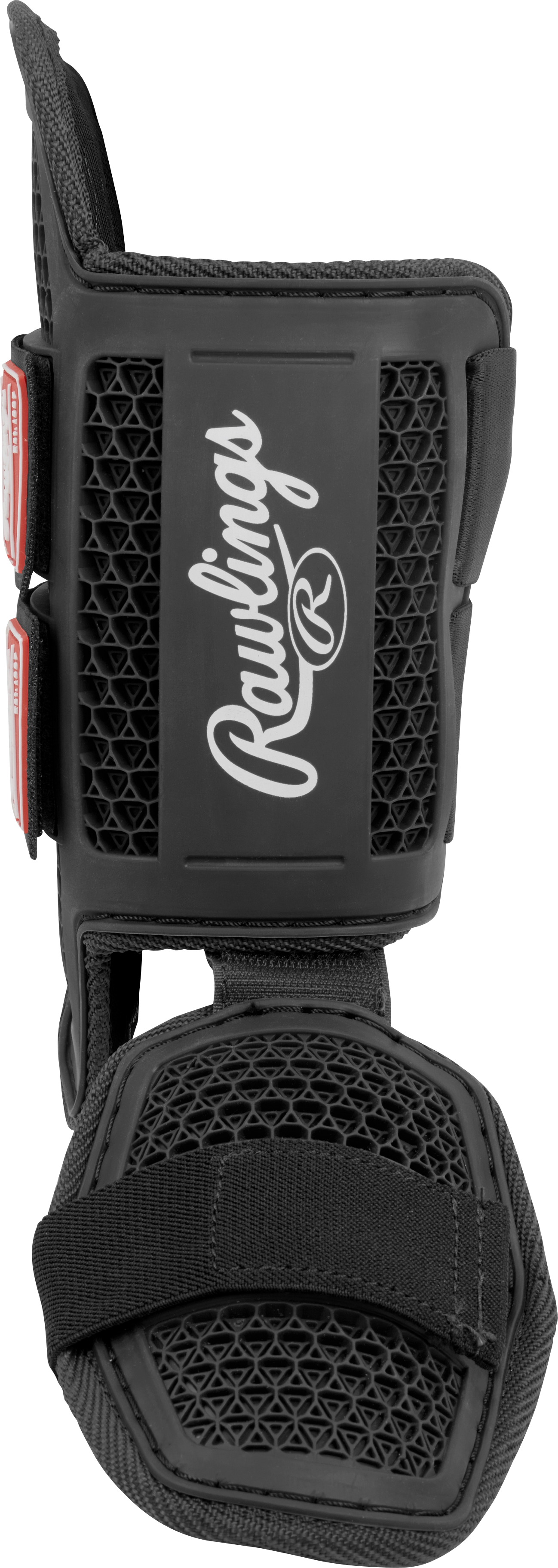 Rawlings-Large-Batters-Leg-Guard-RLEGGUARD-Black-Front-View