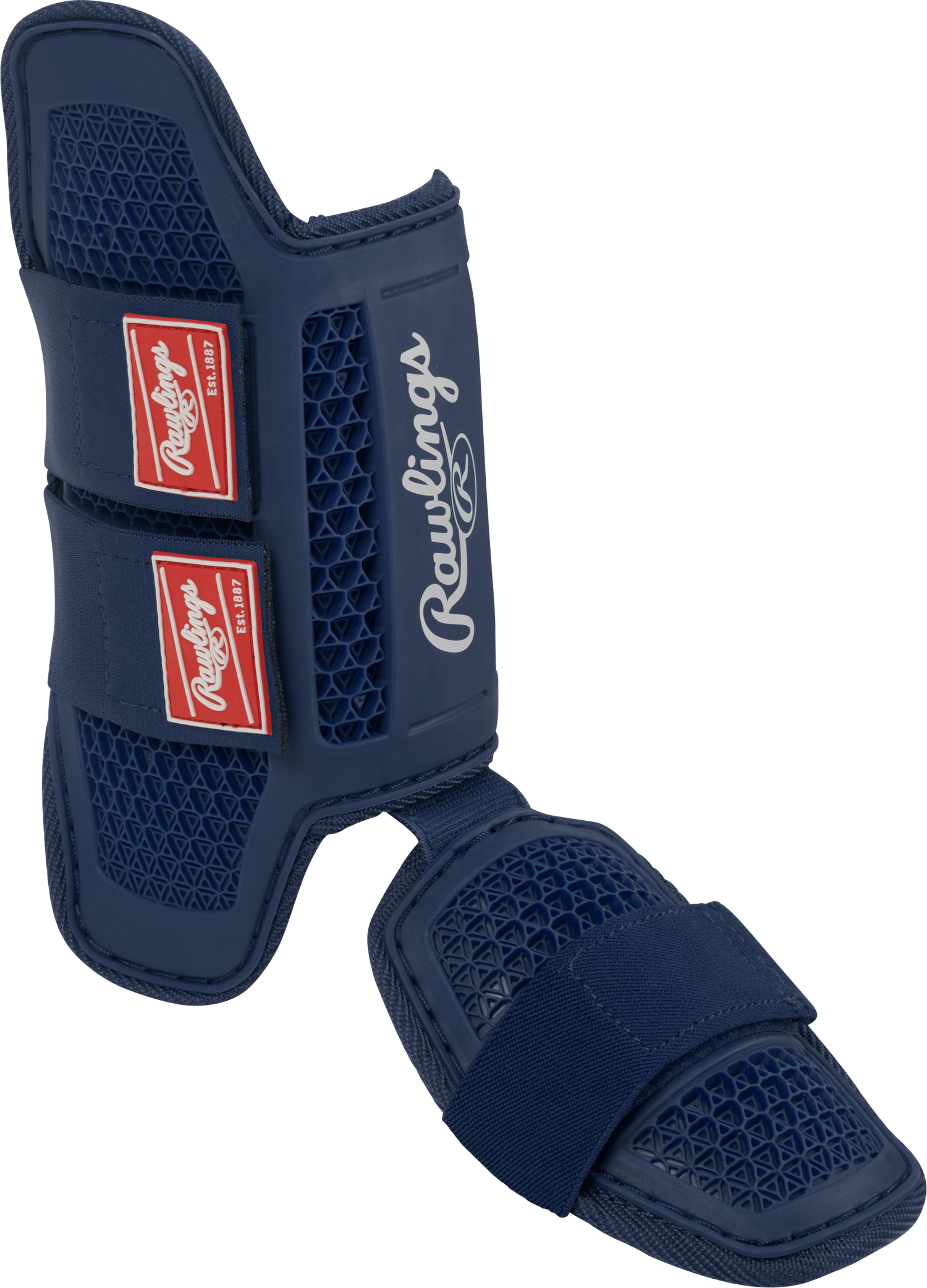 Rawlings-Large-Batters-Leg-Guard-RLEGGUARD-Navy-Front-View