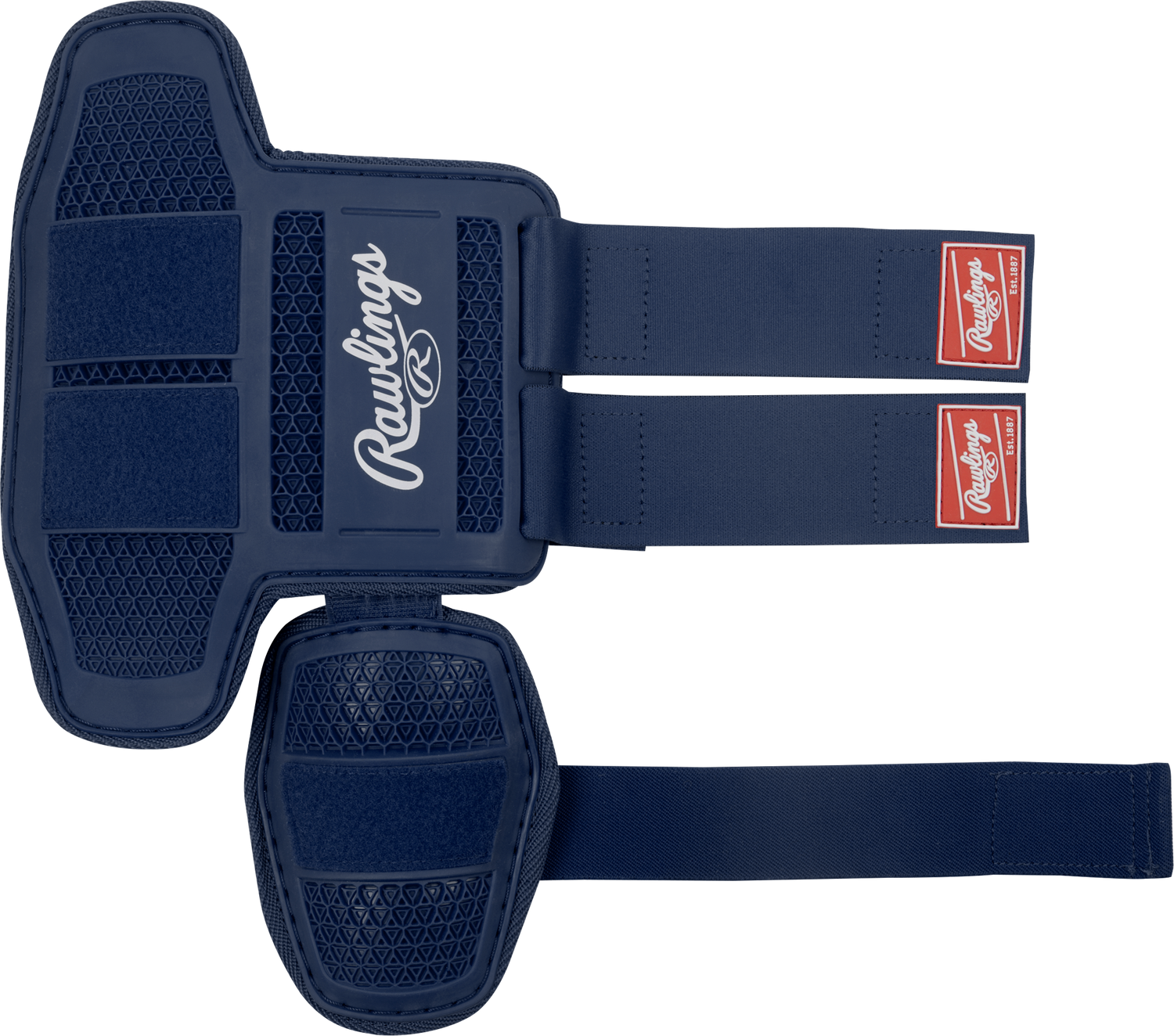 Rawlings-Small-Batters-Leg-Guard-RLEGGUARD-Navy-Front-View