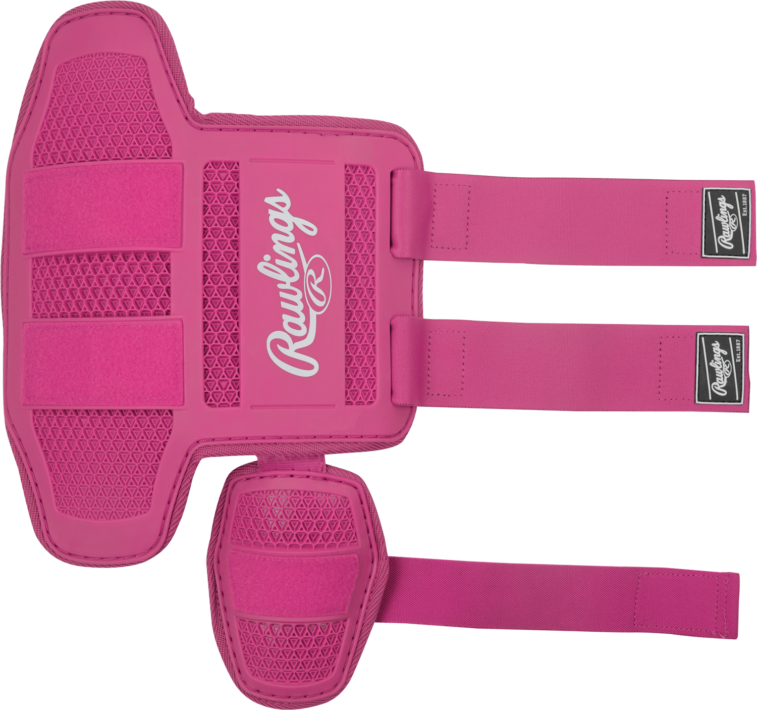 Rawlings-Small-Batters-Leg-Guard-RLEGGUARD-Pink-Front-View